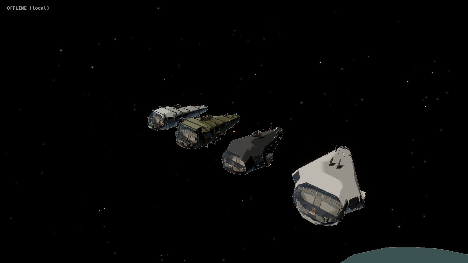 Outside, the whole line-up