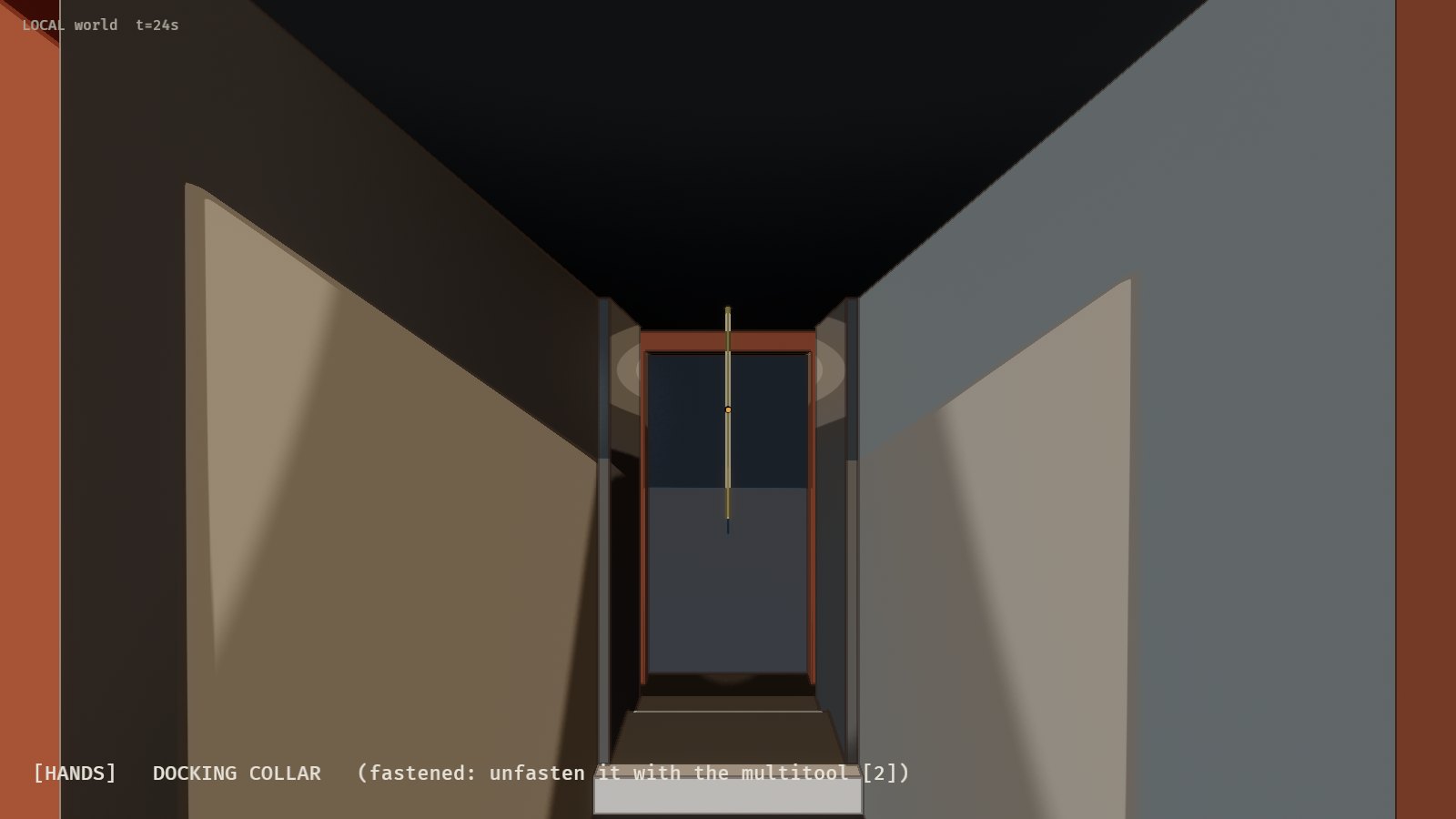 The docking collar, from inside