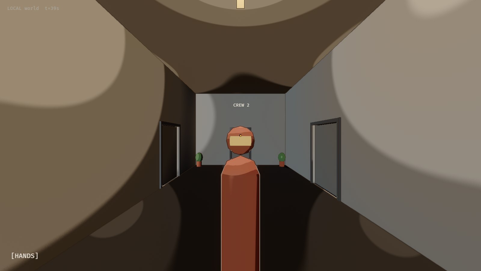And there they are, coming down the corridor